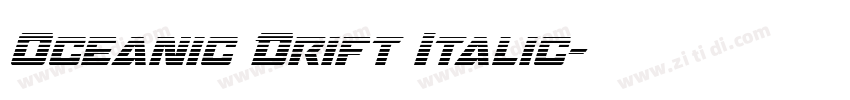 Oceanic Drift Italic字体转换